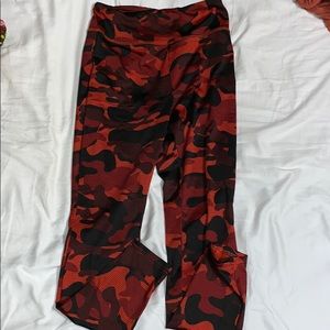 Red Camo Leggings